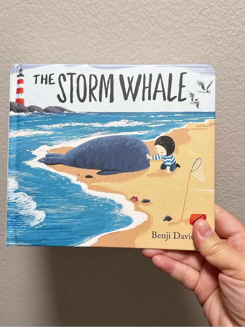 Kids Swim Blue Whale Print Board Book - The Storm Whale